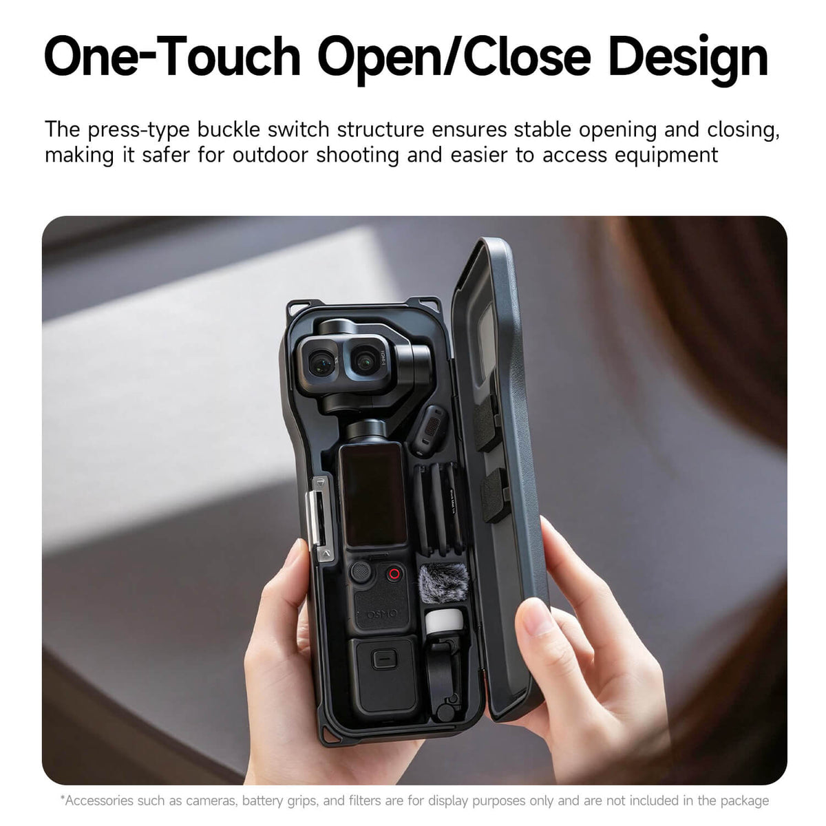 LKTOP protective storage box for DJI Osmo Pocket 4P in Black, Pink and White
