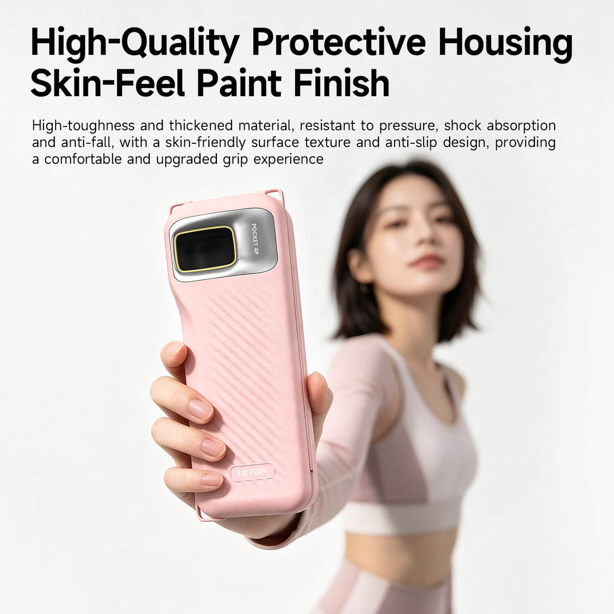 LKTOP protective storage box for DJI Osmo Pocket 4P in Black, Pink and White