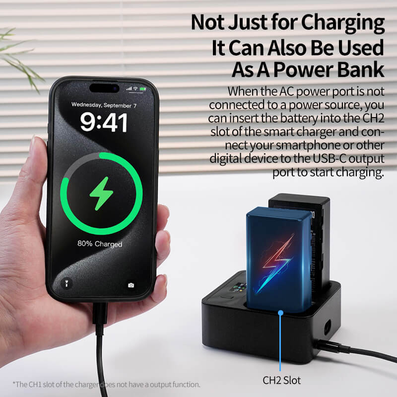 LKTOP WB37 Battery Charging Hub with Three Intelligent Charging Modes