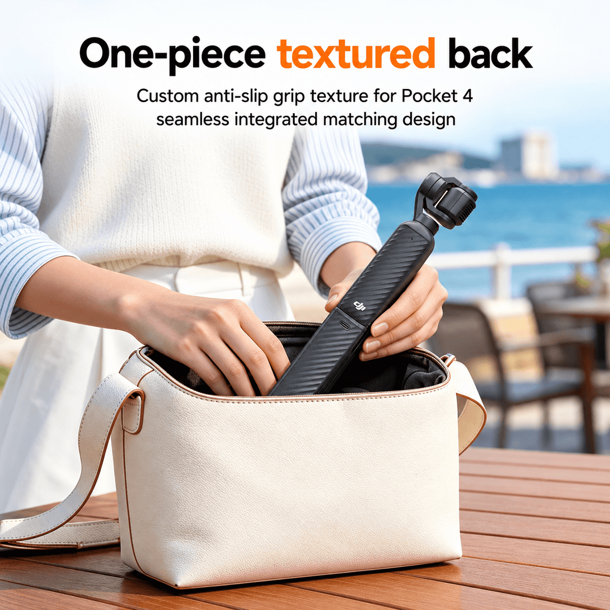 LKTOP 5000mAh Battery Handle for DJI Osmo Pocket 3, Pocket 4 and Pocket 4P