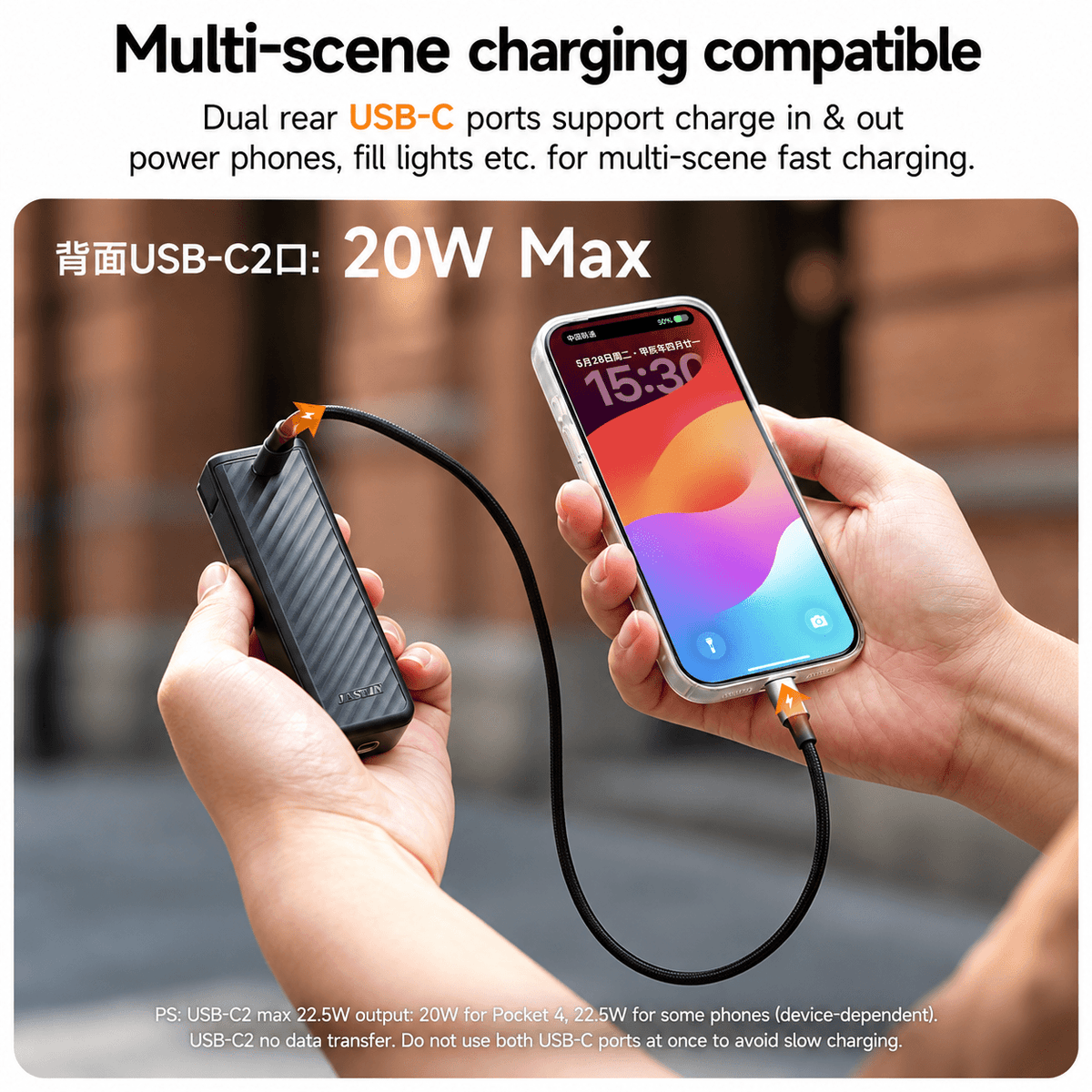 LKTOP 5000mAh Battery Handle for DJI Osmo Pocket 3, Pocket 4 and Pocket 4P